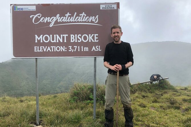 A day trip _ Mount Bisoke Hike Adventure - Reaching the Mount Bisoke summit