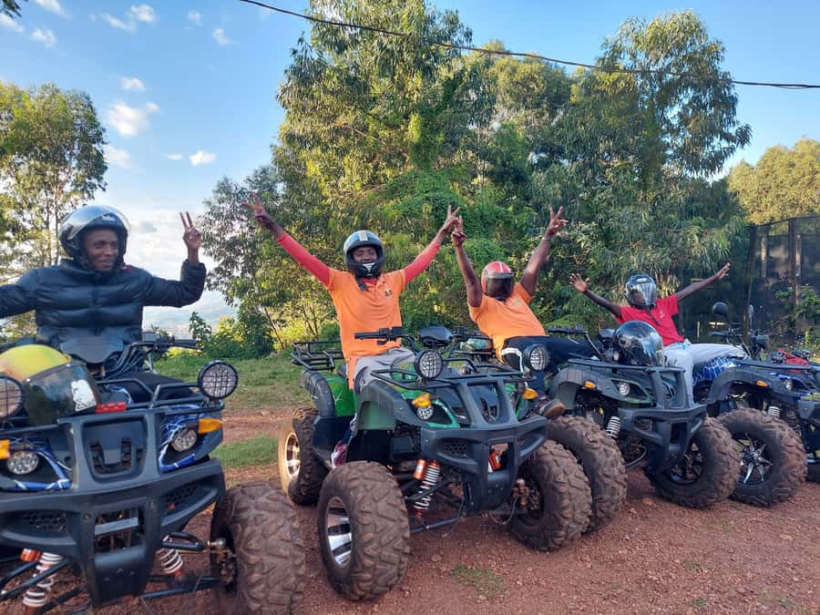 Kigali: Quad Bike Ride on Dirt Roads - Learning the controls with a patient instructor