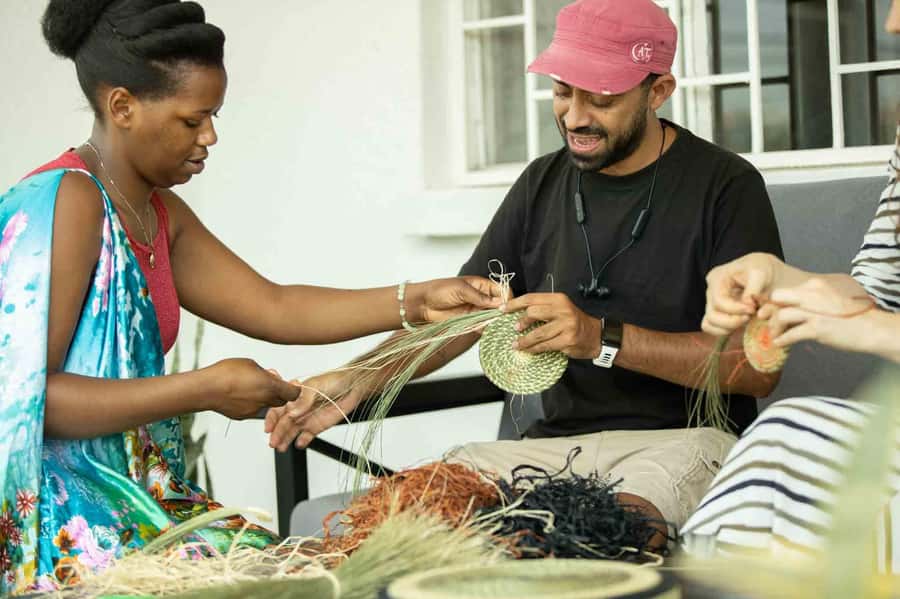 Kigali: Traditional Basket Weaving in a Garden - Meeting the artisans and hearing the background
