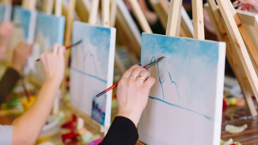 Painting with Delicious Coffee - What happens during the two-hour session